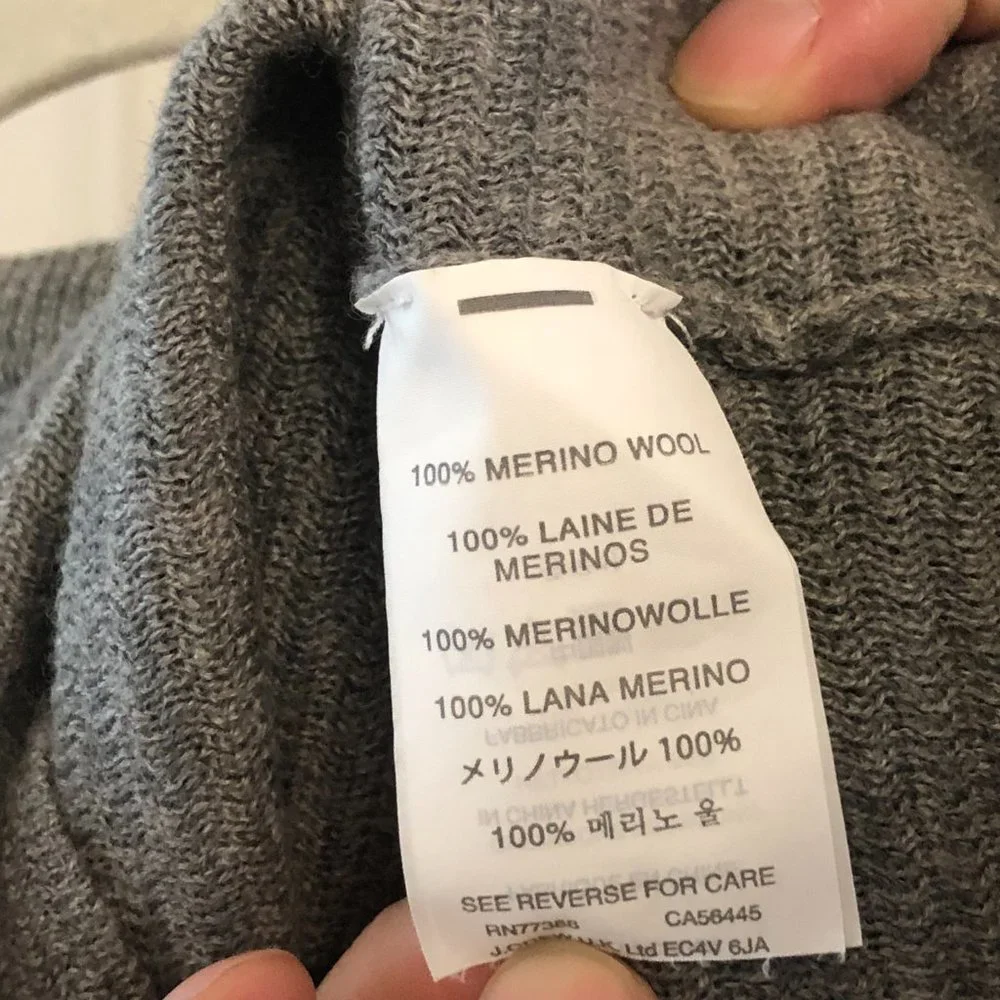 J. Crew 100% Merino Wool Sweater (Small)